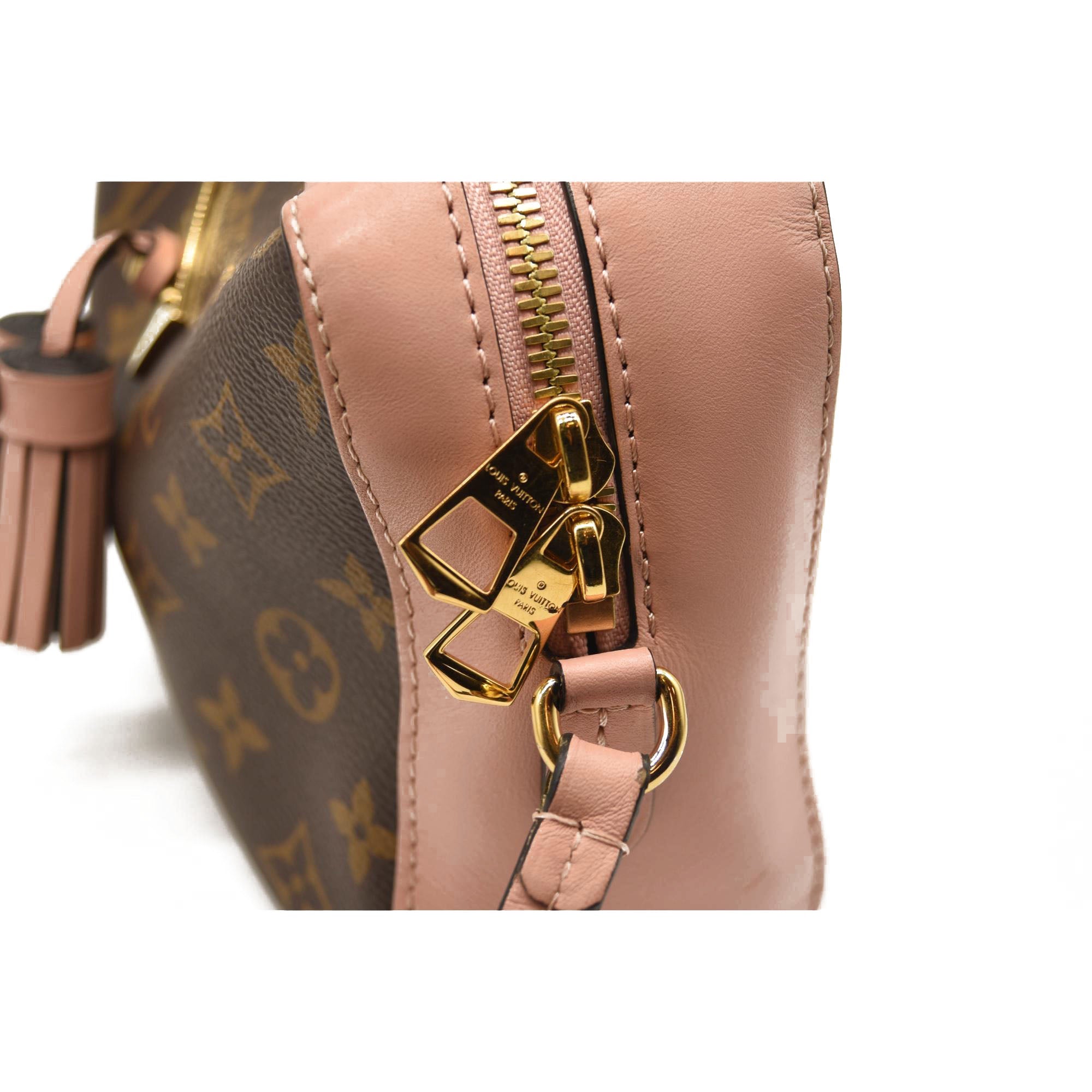 USED Louis Vuitton Saintonge Pink Monogram Canvas Cross Body Bag
