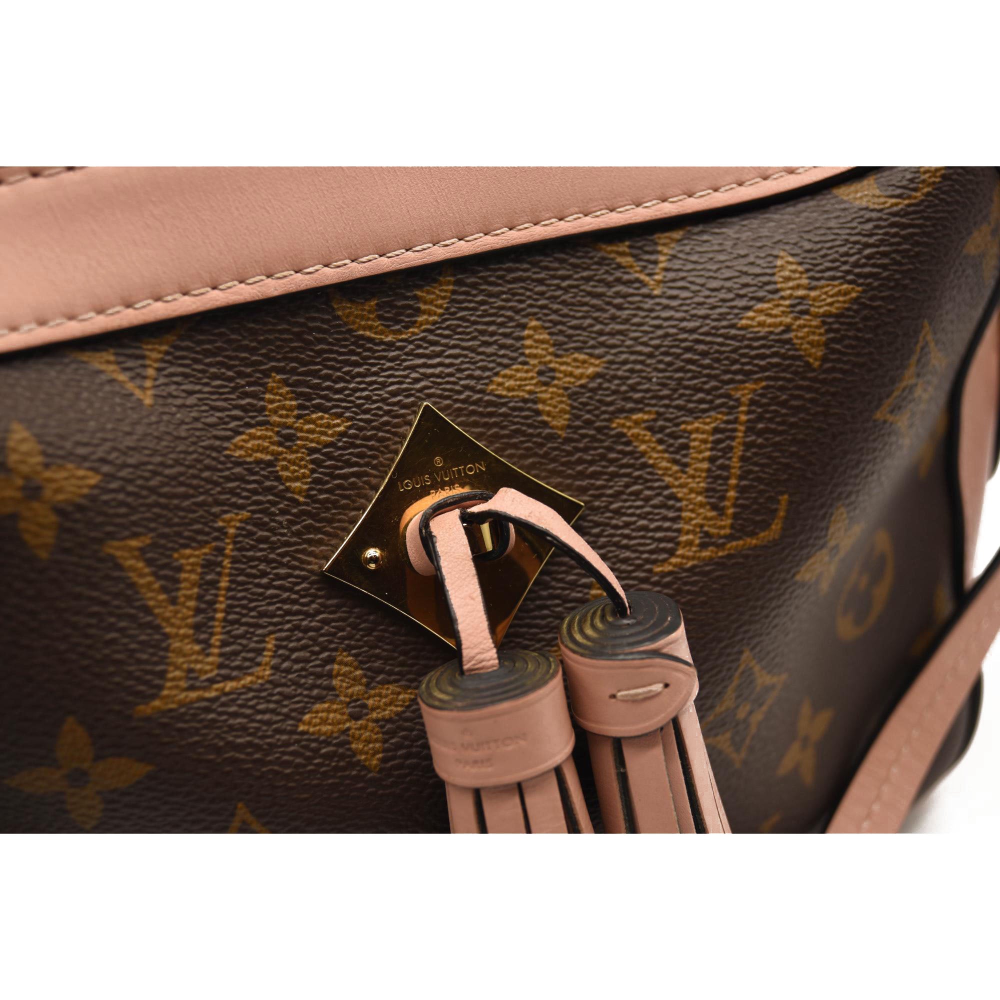 USED Louis Vuitton Saintonge Pink Monogram Canvas Cross Body Bag
