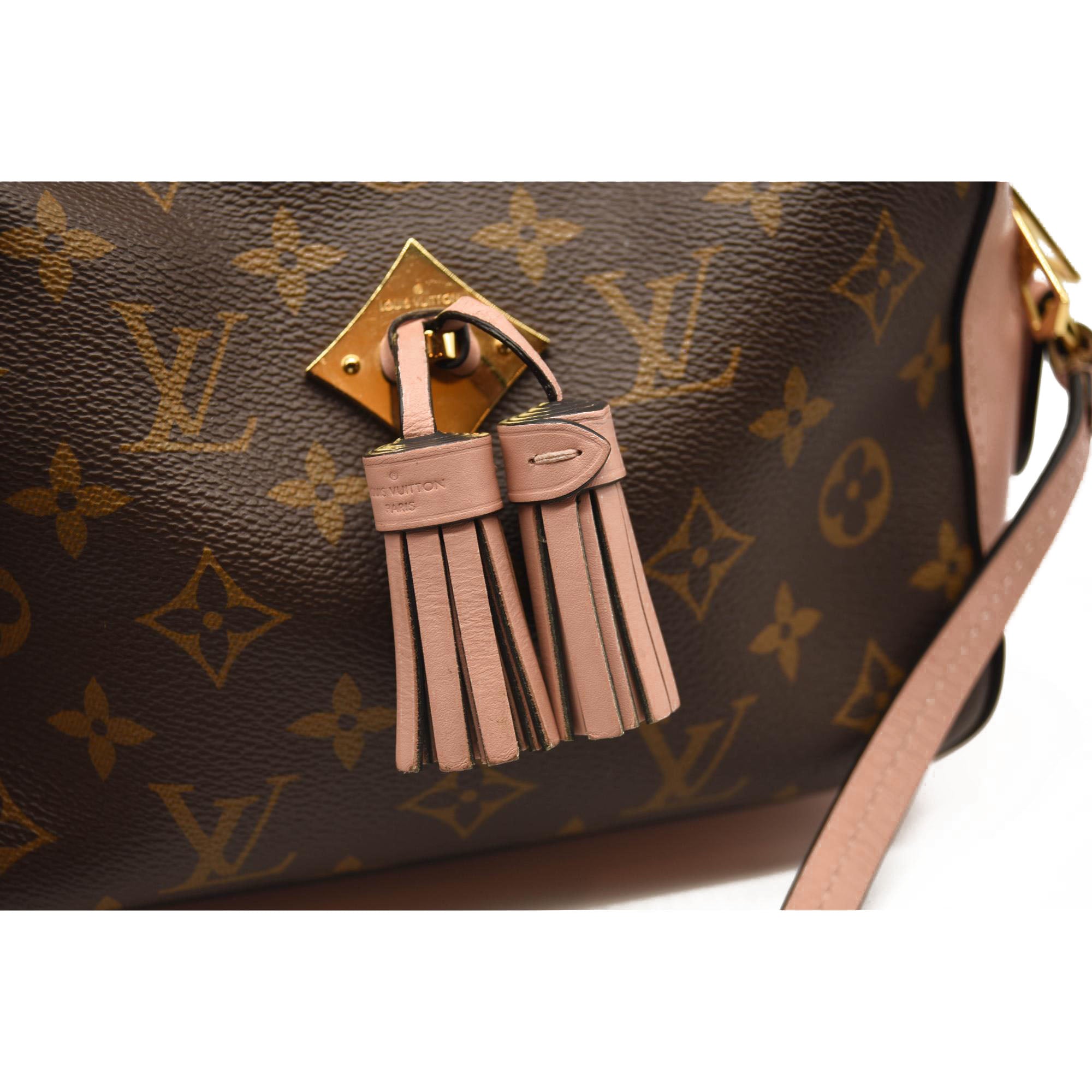 USED Louis Vuitton Saintonge Pink Monogram Canvas Cross Body Bag