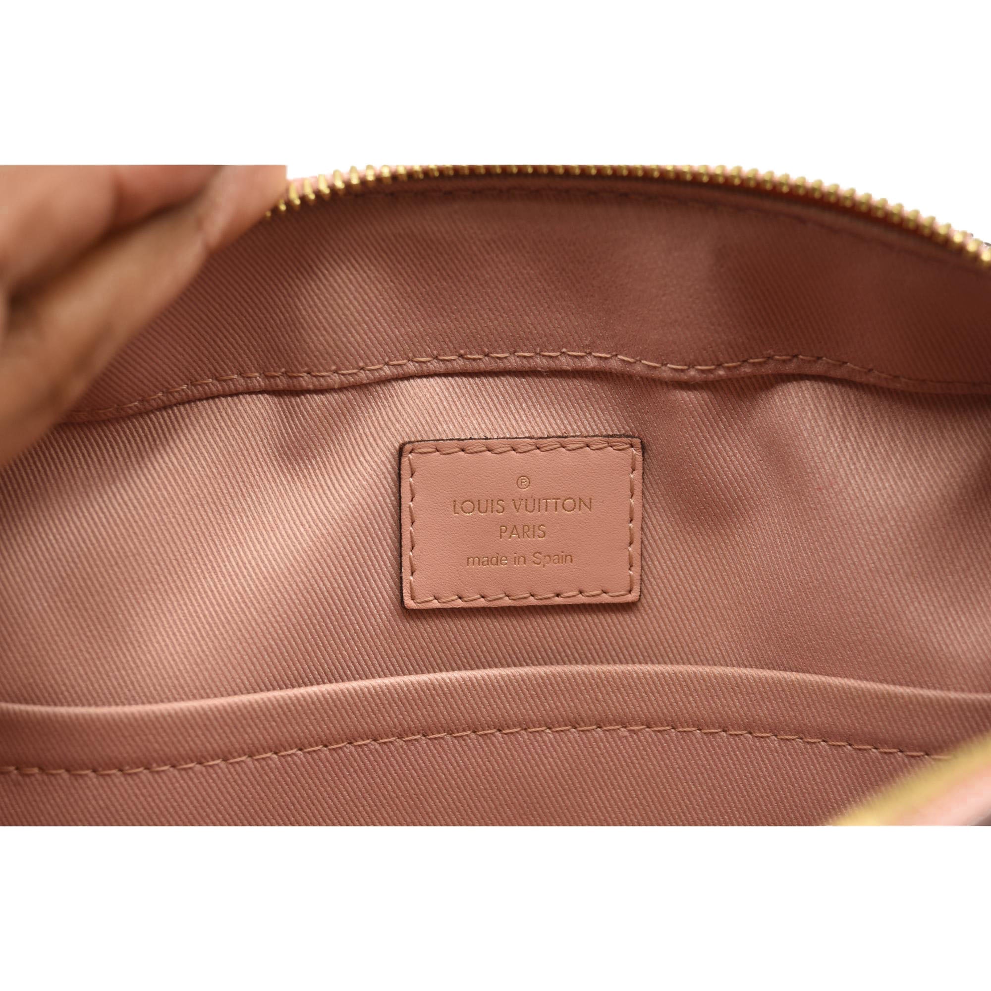 USED Louis Vuitton Saintonge Pink Monogram Canvas Cross Body Bag