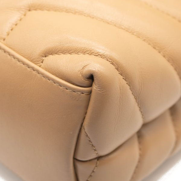 Saint Laurent Small Beige Loulou Shoulder Bag YSL Monogram