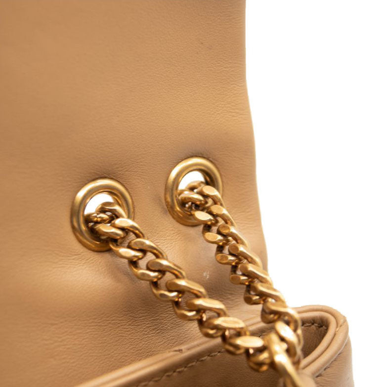 Saint Laurent Small Beige Loulou Shoulder Bag YSL Monogram