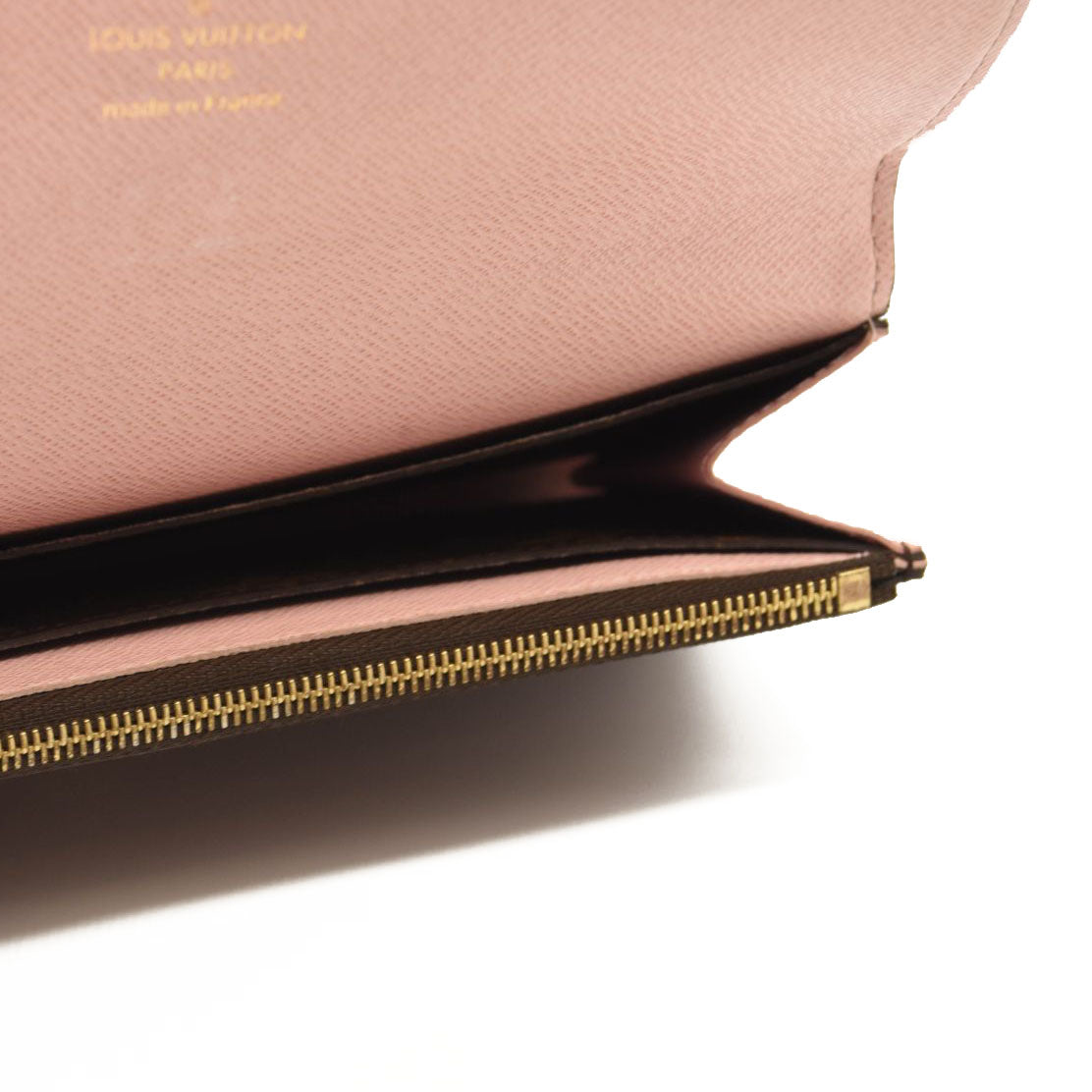 LOUIS VUITTON Monogram Emilie Wallet Rose Ballerine