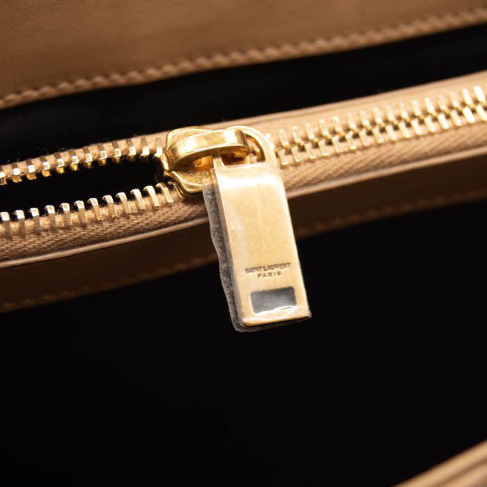 Saint Laurent Small Beige Loulou Shoulder Bag YSL Monogram