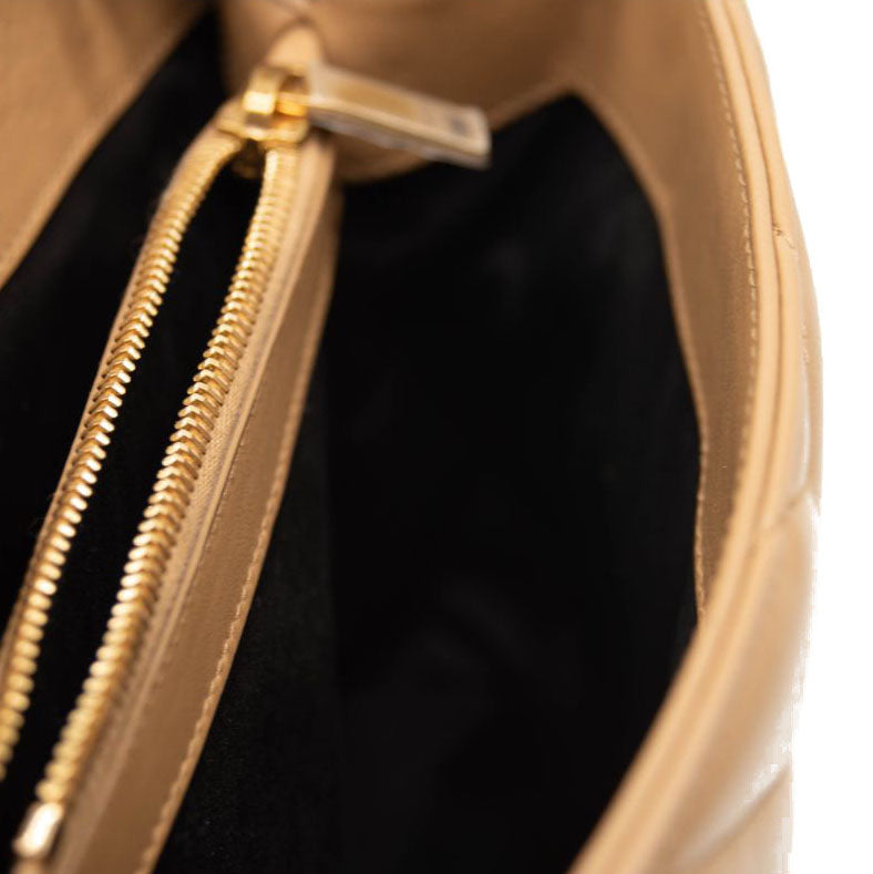 Saint Laurent Small Beige Loulou Shoulder Bag YSL Monogram