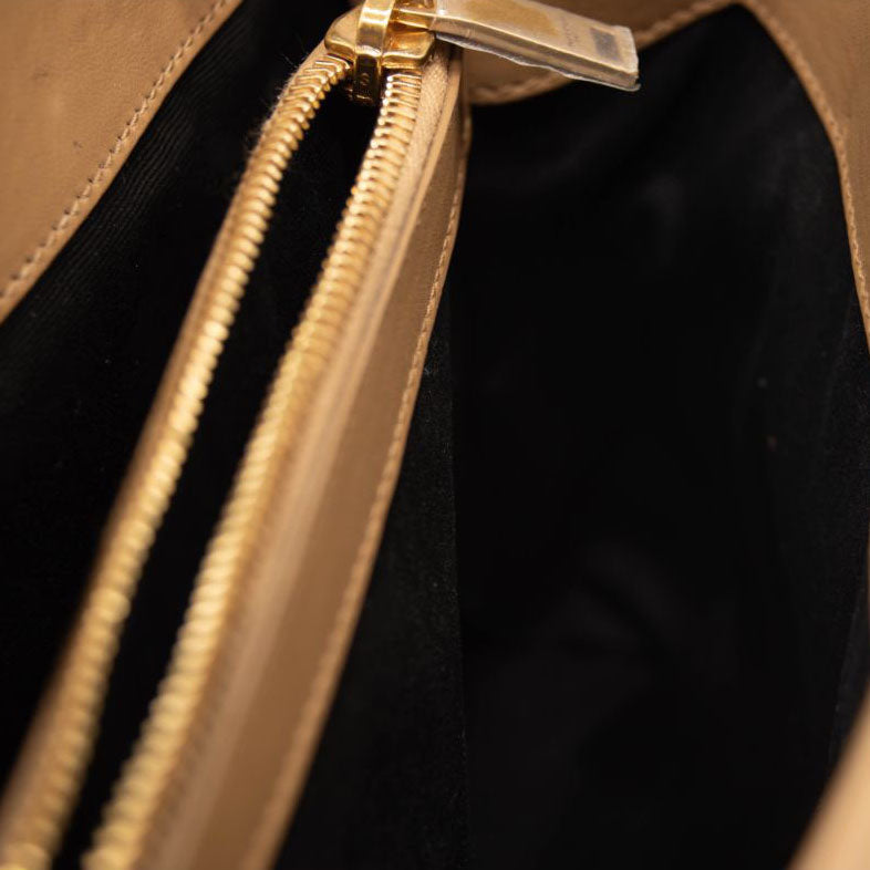 Saint Laurent Small Beige Loulou Shoulder Bag YSL Monogram