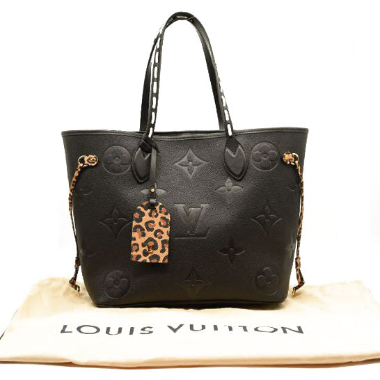 LOUIS VUITTON Empreinte Monogram Giant Wild at Heart Neverfull MM Black