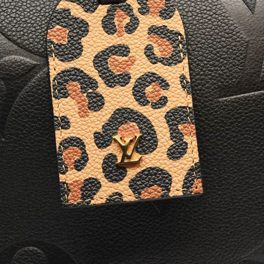 LOUIS VUITTON Empreinte Monogram Giant Wild at Heart Neverfull MM Black