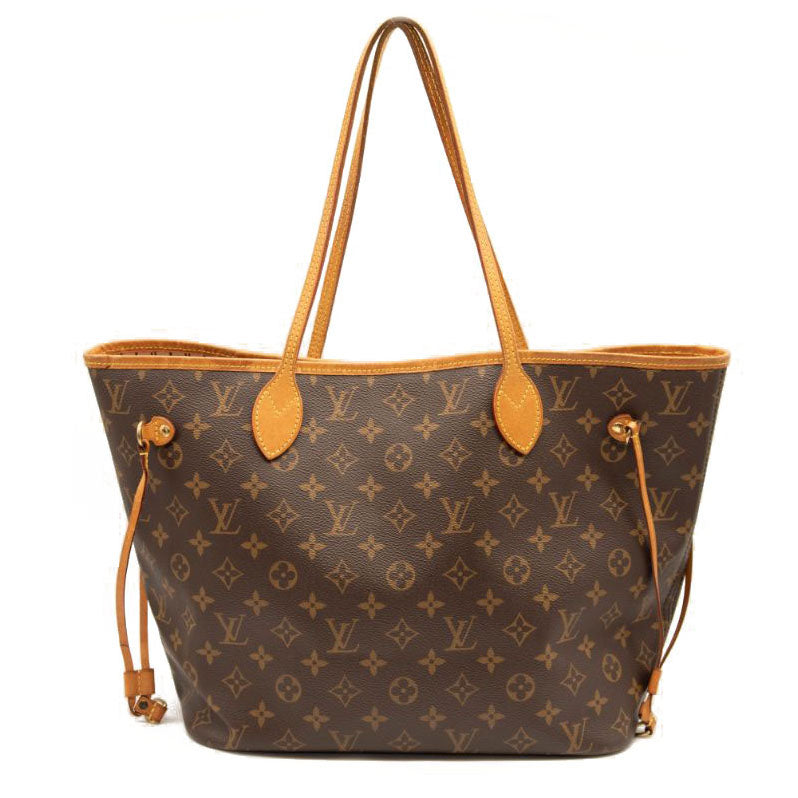 USED Louis Vuitton Monogram Neverfull MM Rose Ballerine