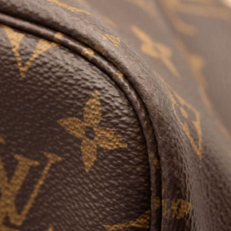 USED Louis Vuitton Monogram Neverfull MM Rose Ballerine