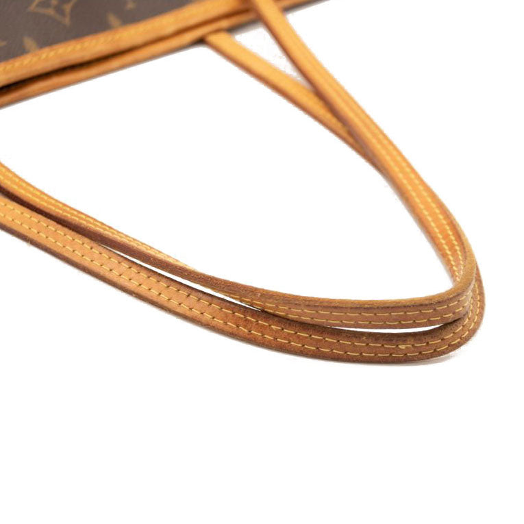 USED Louis Vuitton Monogram Neverfull MM Rose Ballerine