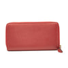 Gucci Calfskin GG Marmont Continental Zip Wallet Hibiscus Red