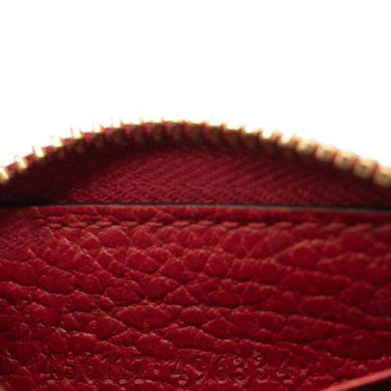 Gucci Calfskin GG Marmont Continental Zip Wallet Hibiscus Red