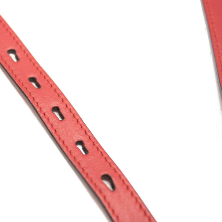 Gucci Calfskin Matelasse Small GG Marmont Chain Shoulder Bag Hibiscus Red