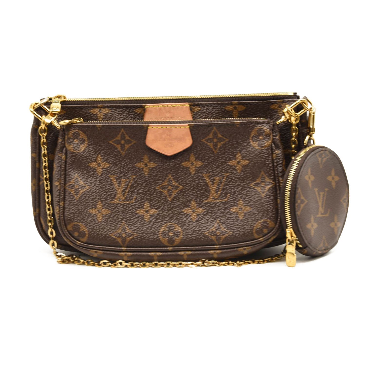 LOUIS VUITTON MONOGRAM MULTI POCHETTE ACCESSORIES ROSE CLAIR