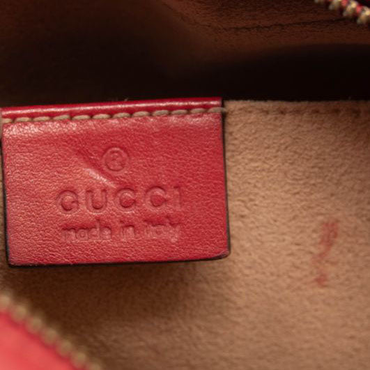 Gucci Calfskin Matelasse Small GG Marmont Chain Shoulder Bag Hibiscus Red
