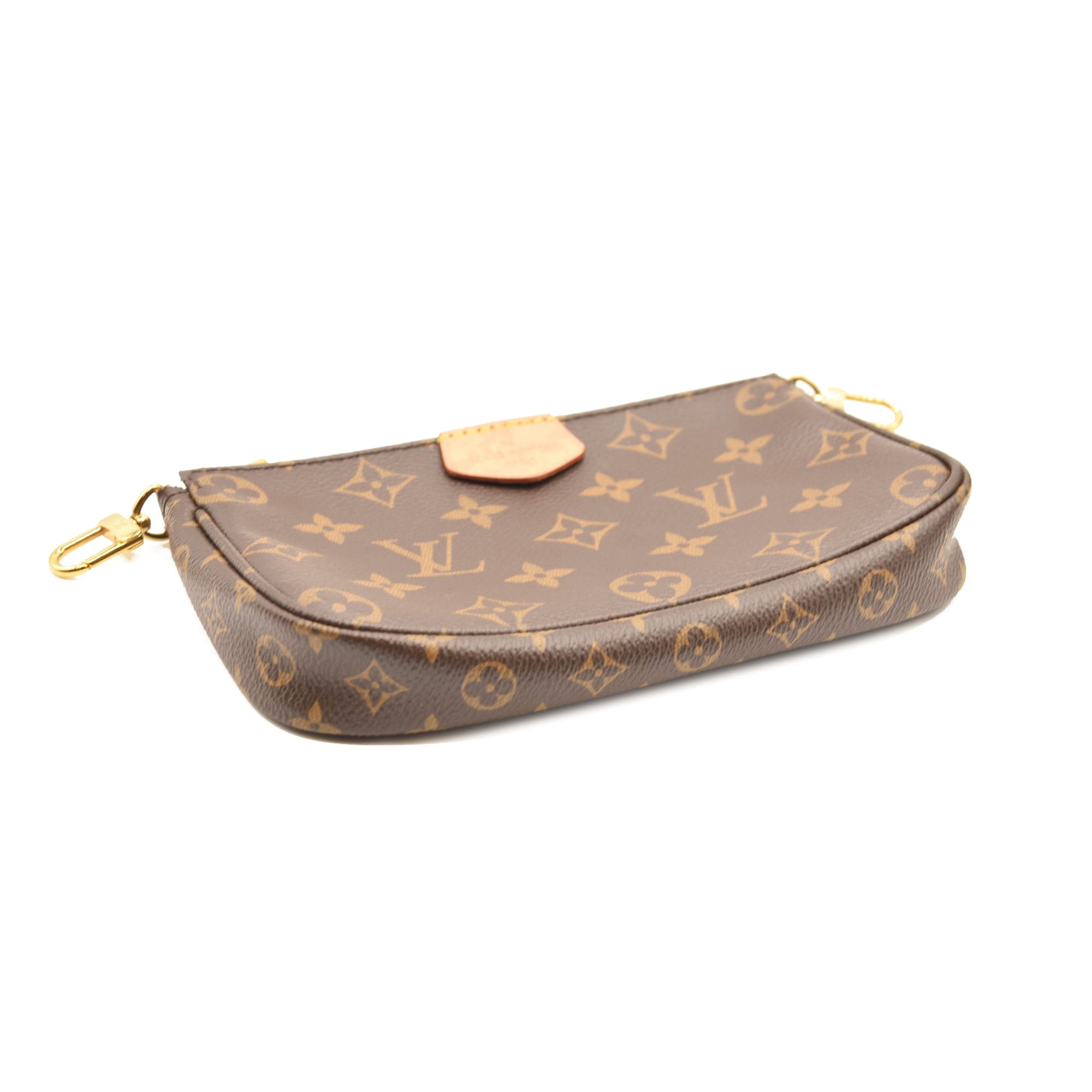 LOUIS VUITTON MONOGRAM MULTI POCHETTE ACCESSORIES ROSE CLAIR