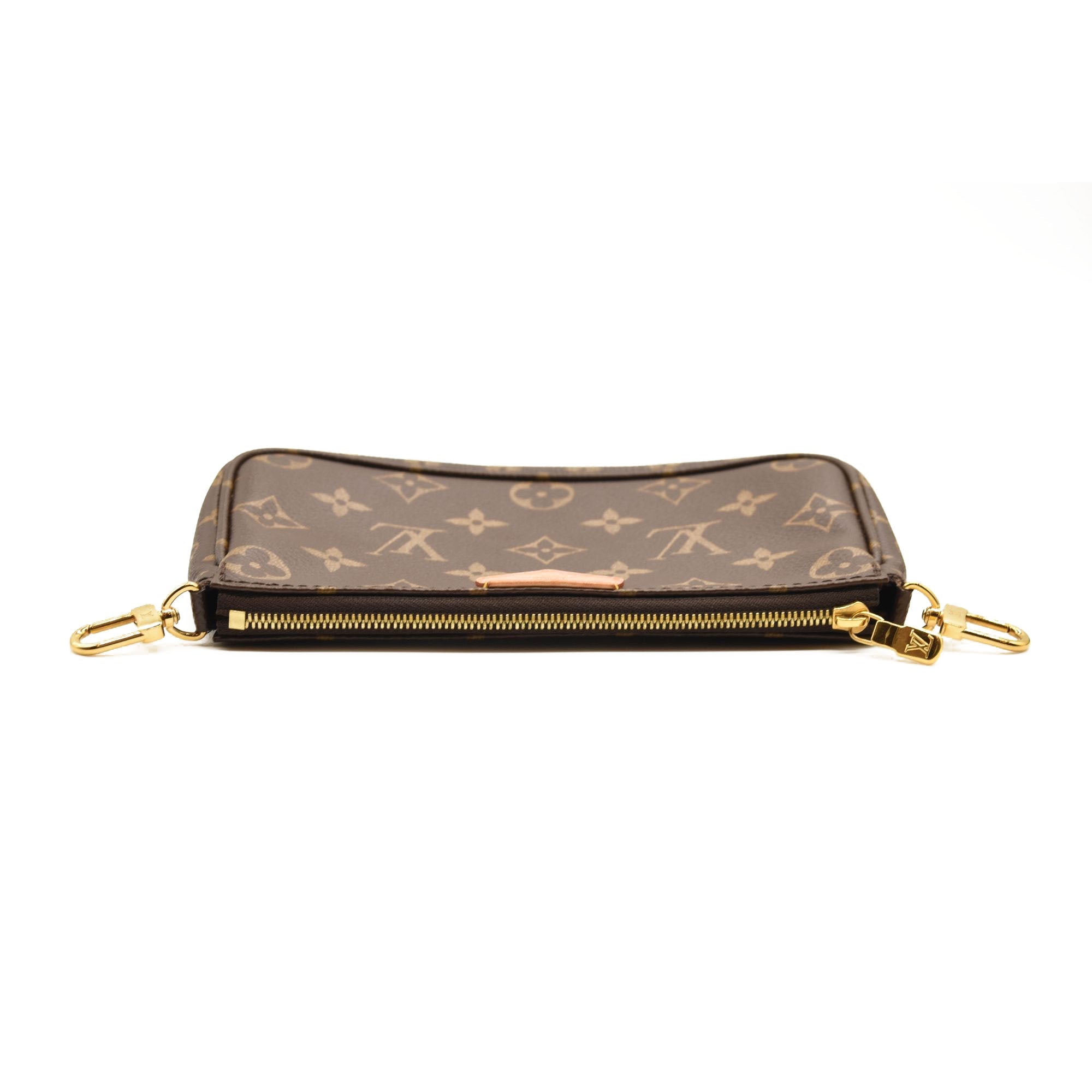 LOUIS VUITTON MONOGRAM MULTI POCHETTE ACCESSORIES ROSE CLAIR
