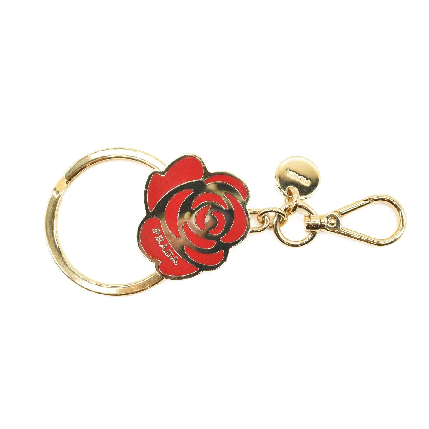 PRADA Flowers Smalto Fuoco Keychain