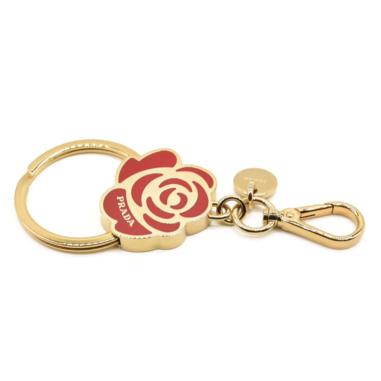 PRADA Flowers Smalto Fuoco Keychain