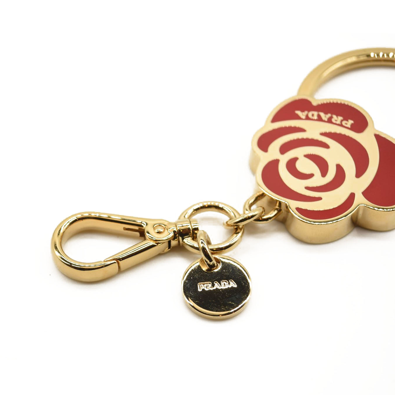 PRADA Flowers Smalto Fuoco Keychain