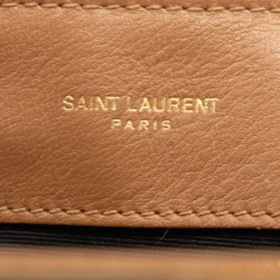 Saint Laurent Small Beige Suede Loulou Shoulder Bag YSL Monogram