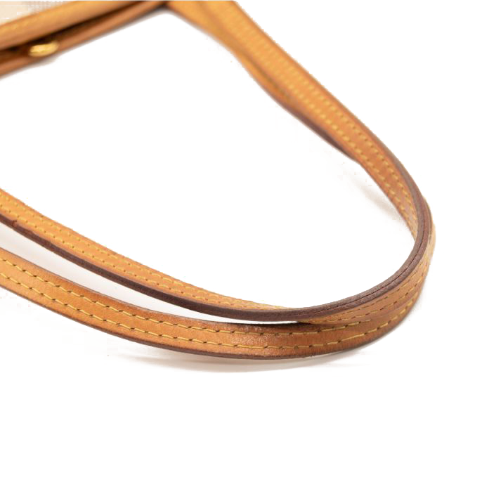 SR4136 USED Louis Vuitton Damier Azur Neo Neverfull MM Rose Ballerine