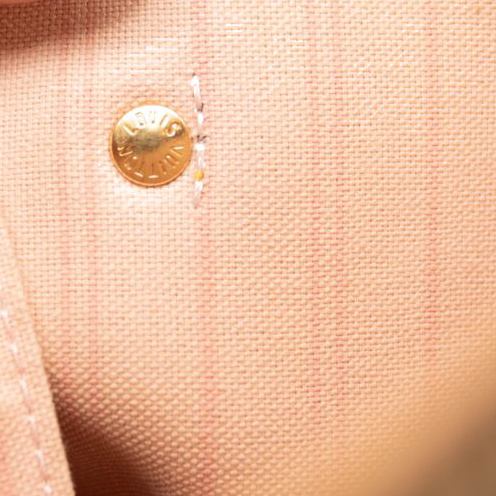 USED Louis Vuitton Damier Azur Neo Neverfull MM Rose Ballerine SR4136