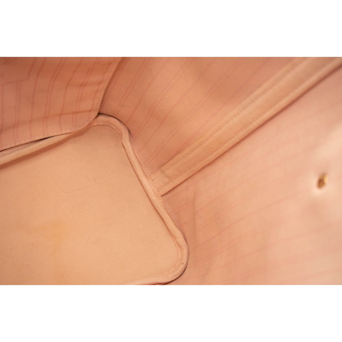 SR4136 USED Louis Vuitton Damier Azur Neo Neverfull MM Rose Ballerine