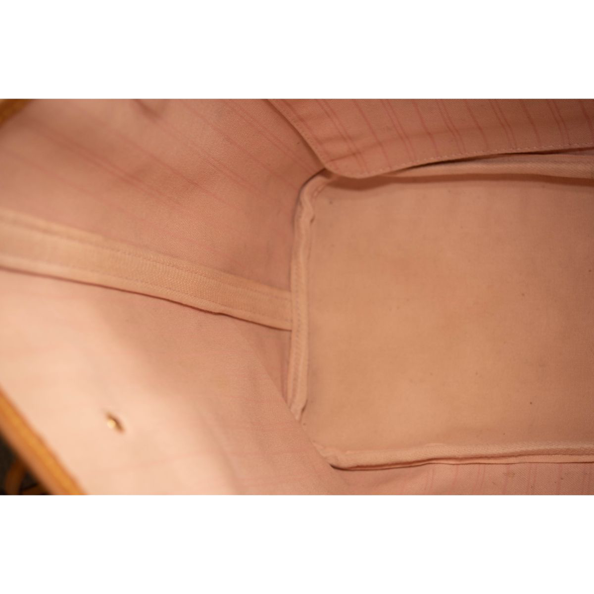 SR4136 USED Louis Vuitton Damier Azur Neo Neverfull MM Rose Ballerine