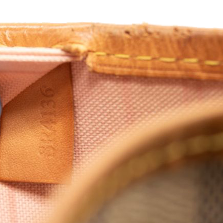 SR4136 USED Louis Vuitton Damier Azur Neo Neverfull MM Rose Ballerine