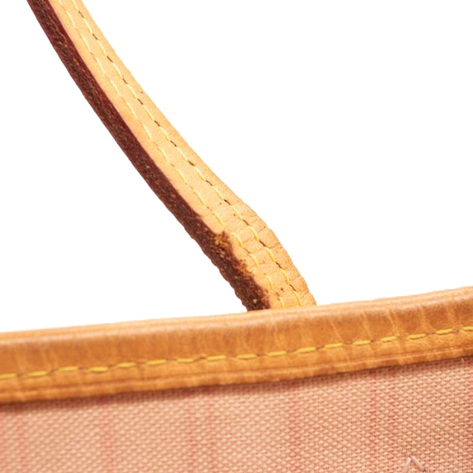 SR4136 USED Louis Vuitton Damier Azur Neo Neverfull MM Rose Ballerine