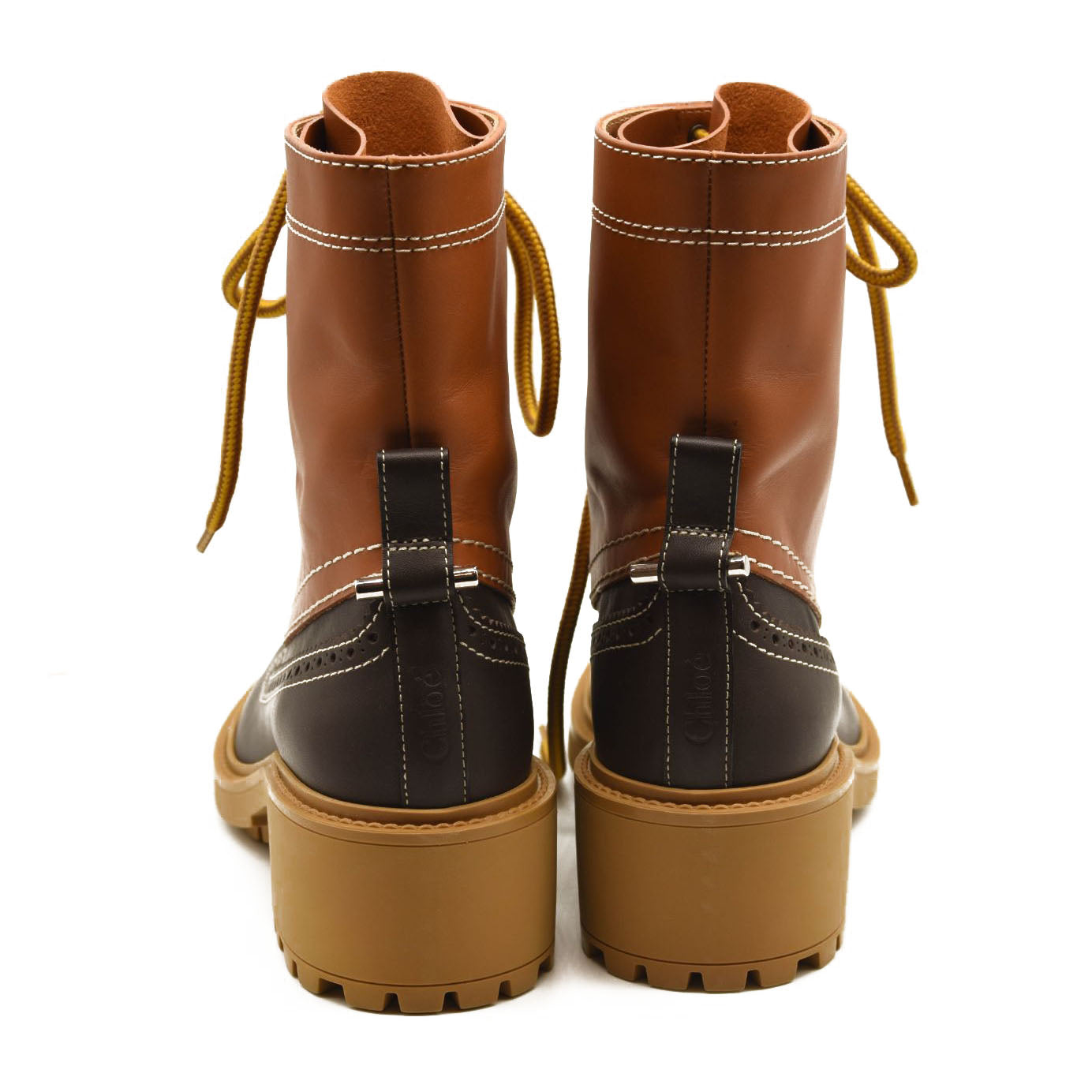 NEW Chloe Franne Bicolour Ankle Boot EU 38