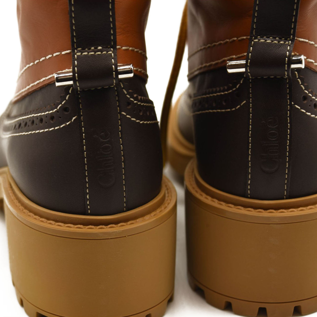 NEW Chloe Franne Bicolour Ankle Boot EU 38