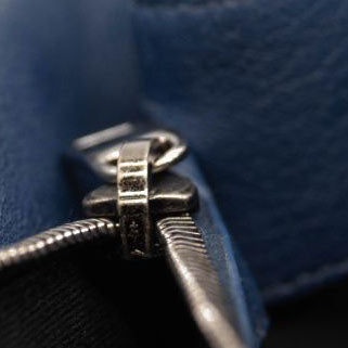 Saint Laurent Matelasse Chevron Monogram Medium College Bag Navy Blue