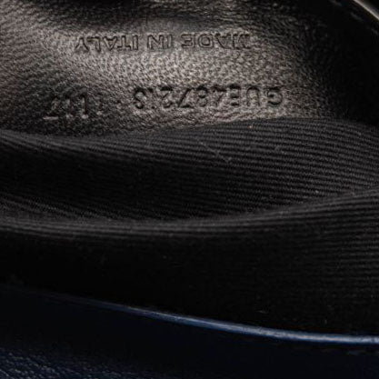 Saint Laurent Matelasse Chevron Monogram Medium College Bag Navy Blue