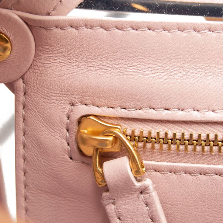 NEW Valentino Roman Stud Transparent Shoulder Bag Pink