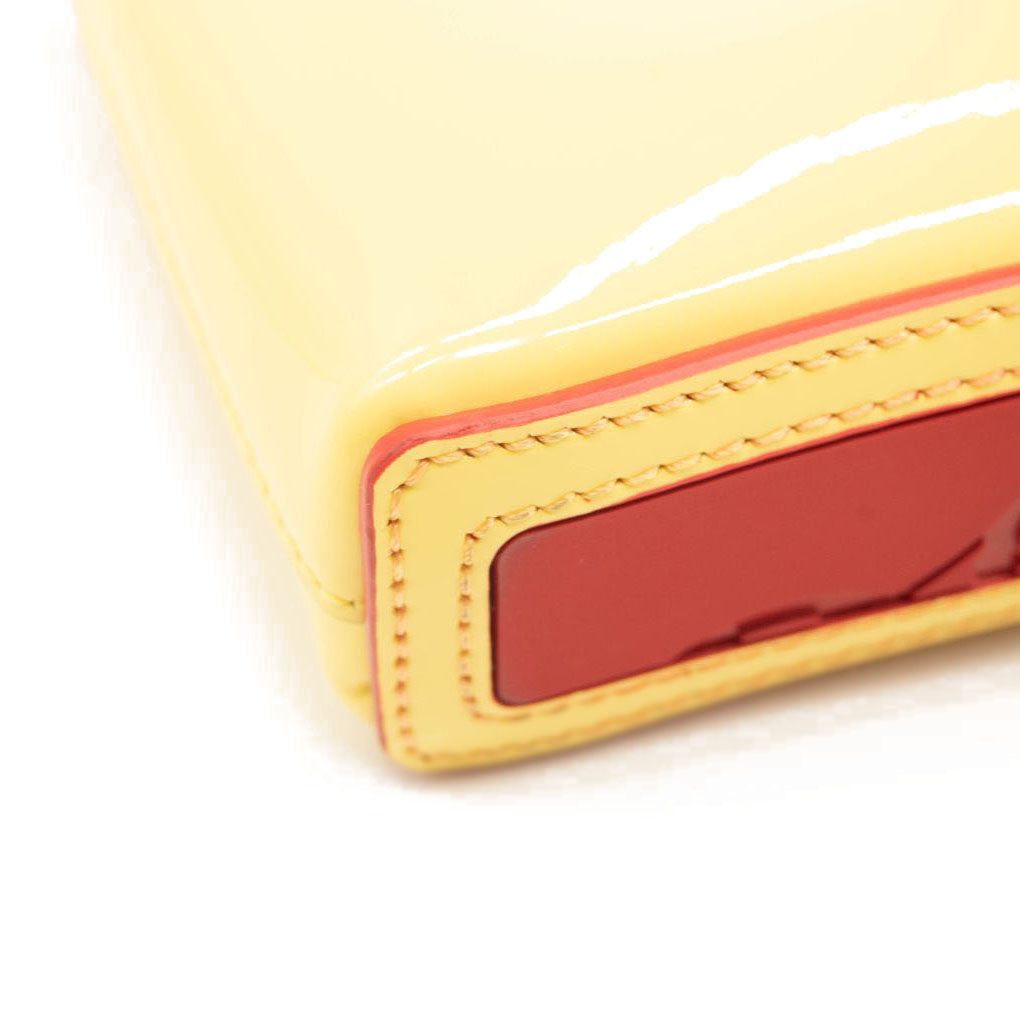 NEW Christian Louboutin Nano Cabata East/West Leather Tote Yellow