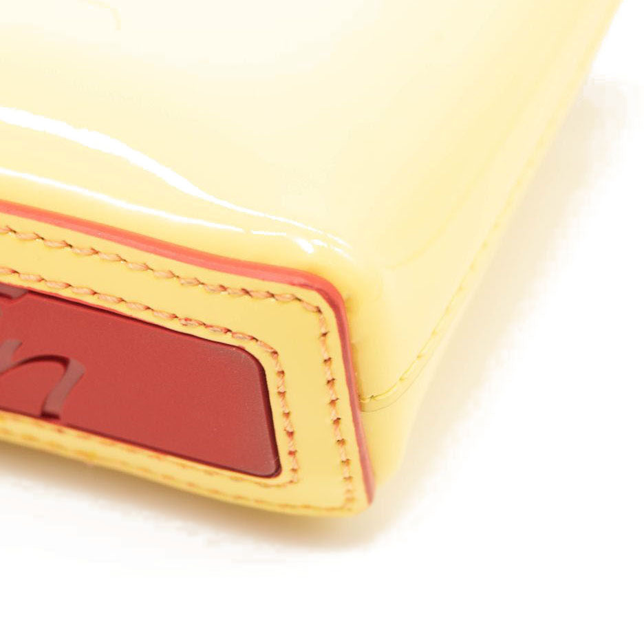 NEW Christian Louboutin Nano Cabata East/West Leather Tote Yellow