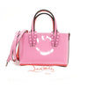 NEW Christian Louboutin Nano Cabata East/West Leather Tote Pink