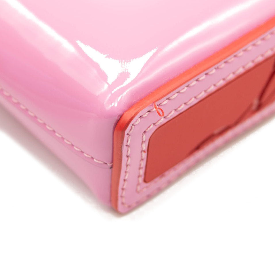 NEW Christian Louboutin Nano Cabata East/West Leather Tote Pink