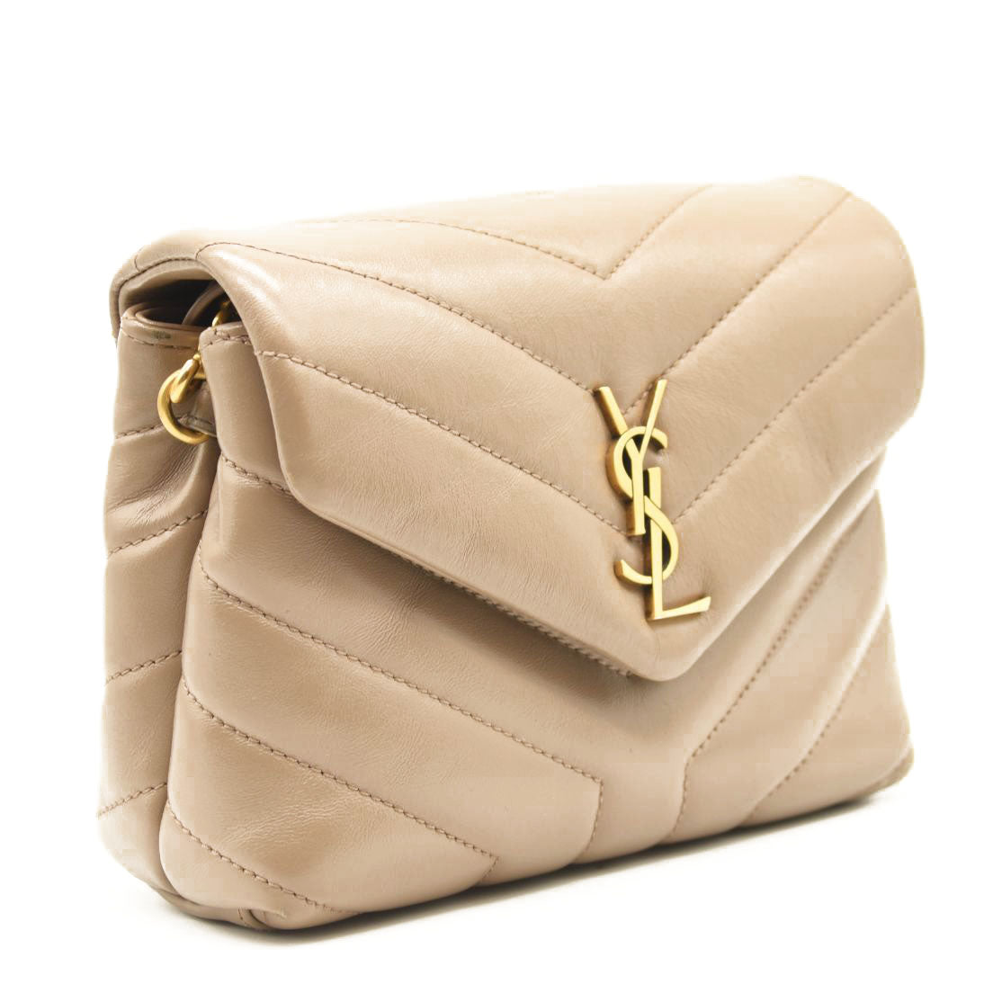 Saint Laurent YSL LouLou Toy in Quilted Y Monogram Leather