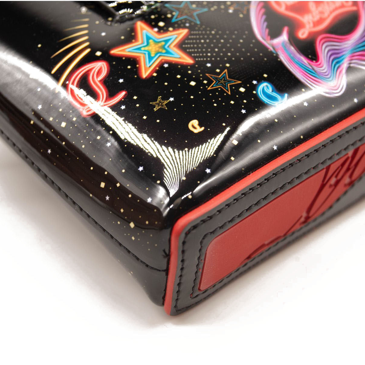 NEW Christian Louboutin Nano Cabata East/West Leather Tote Black