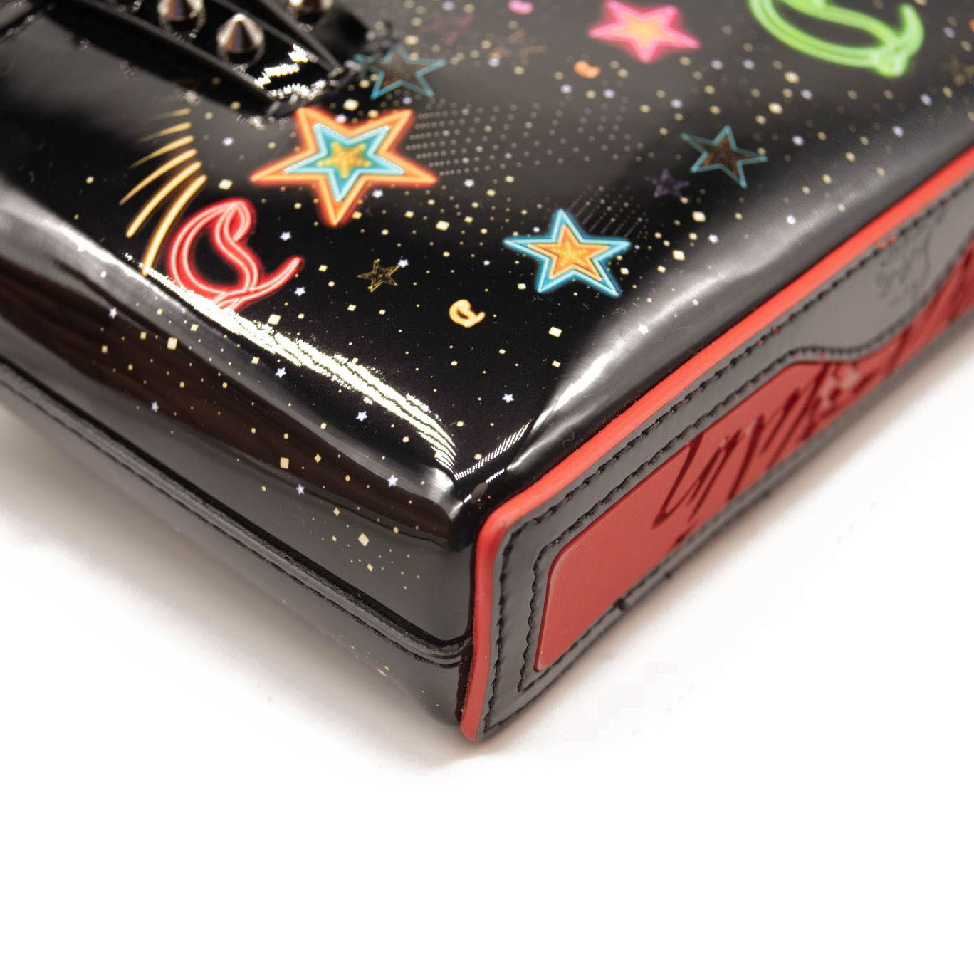 NEW Christian Louboutin Nano Cabata East/West Leather Tote Black