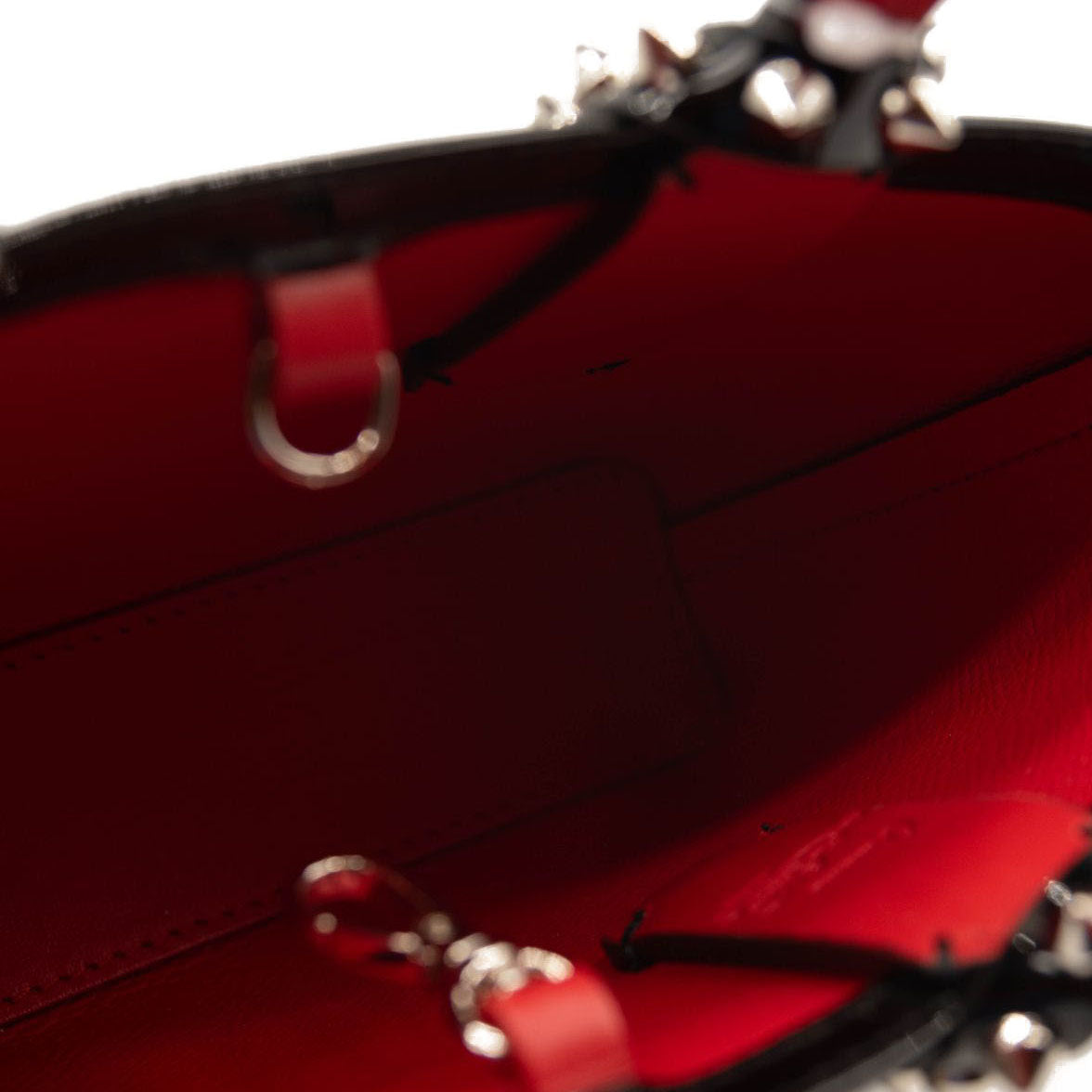 NEW Christian Louboutin Nano Cabata East/West Leather Tote Black