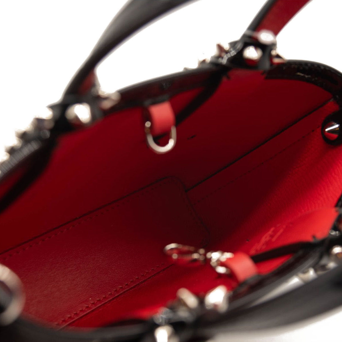 NEW Christian Louboutin Nano Cabata East/West Leather Tote Black