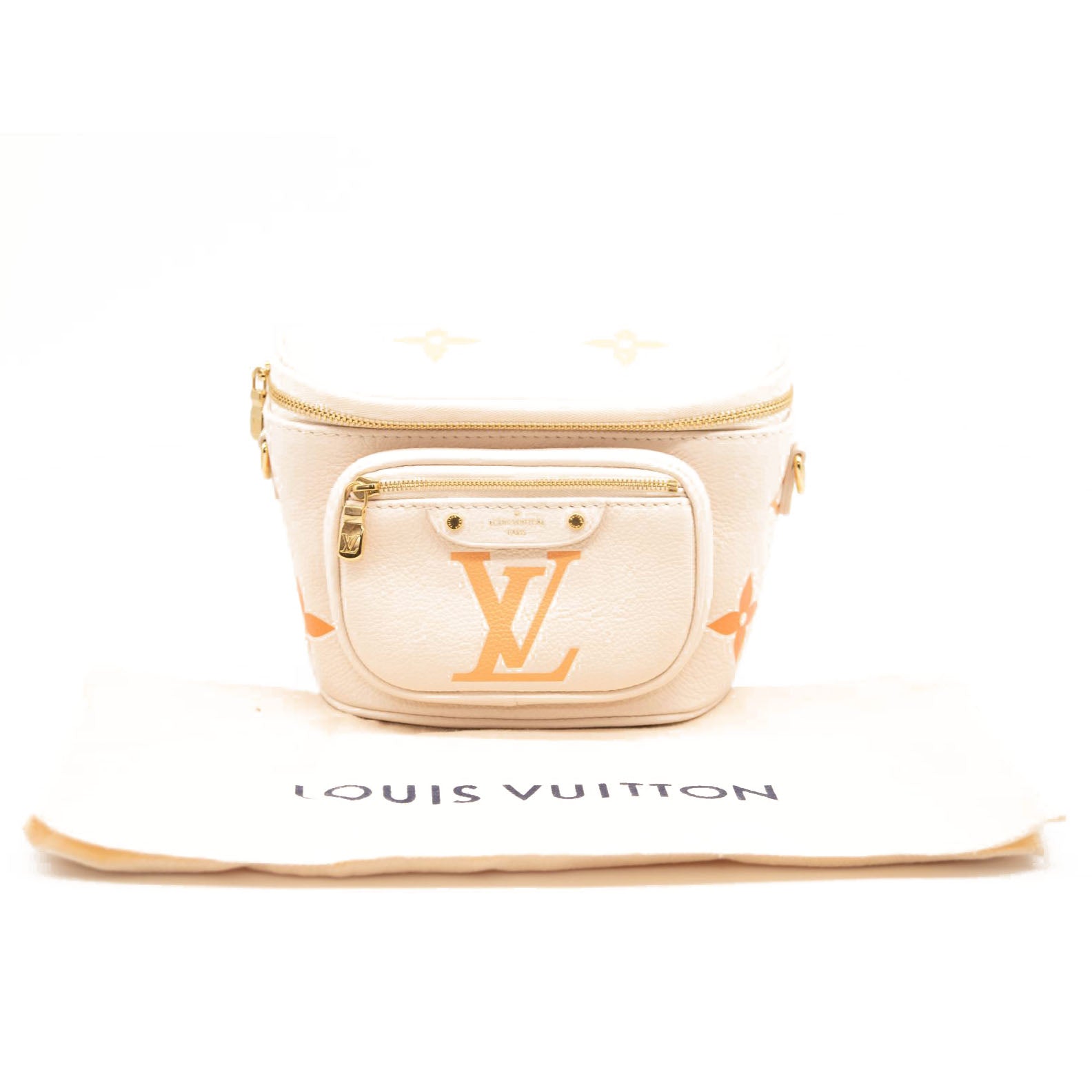 NEW Louis Vuitton Mini Bumbag Leather Natural Giant Embossed