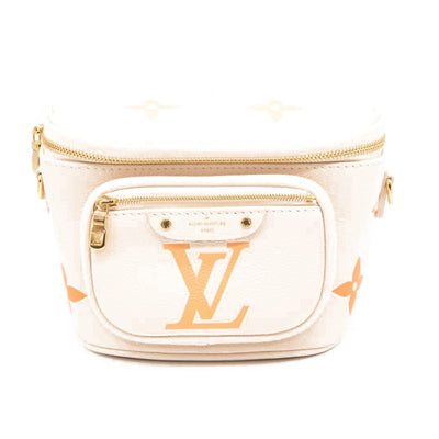 NEW Louis Vuitton Mini Bumbag Leather Natural Giant Embossed