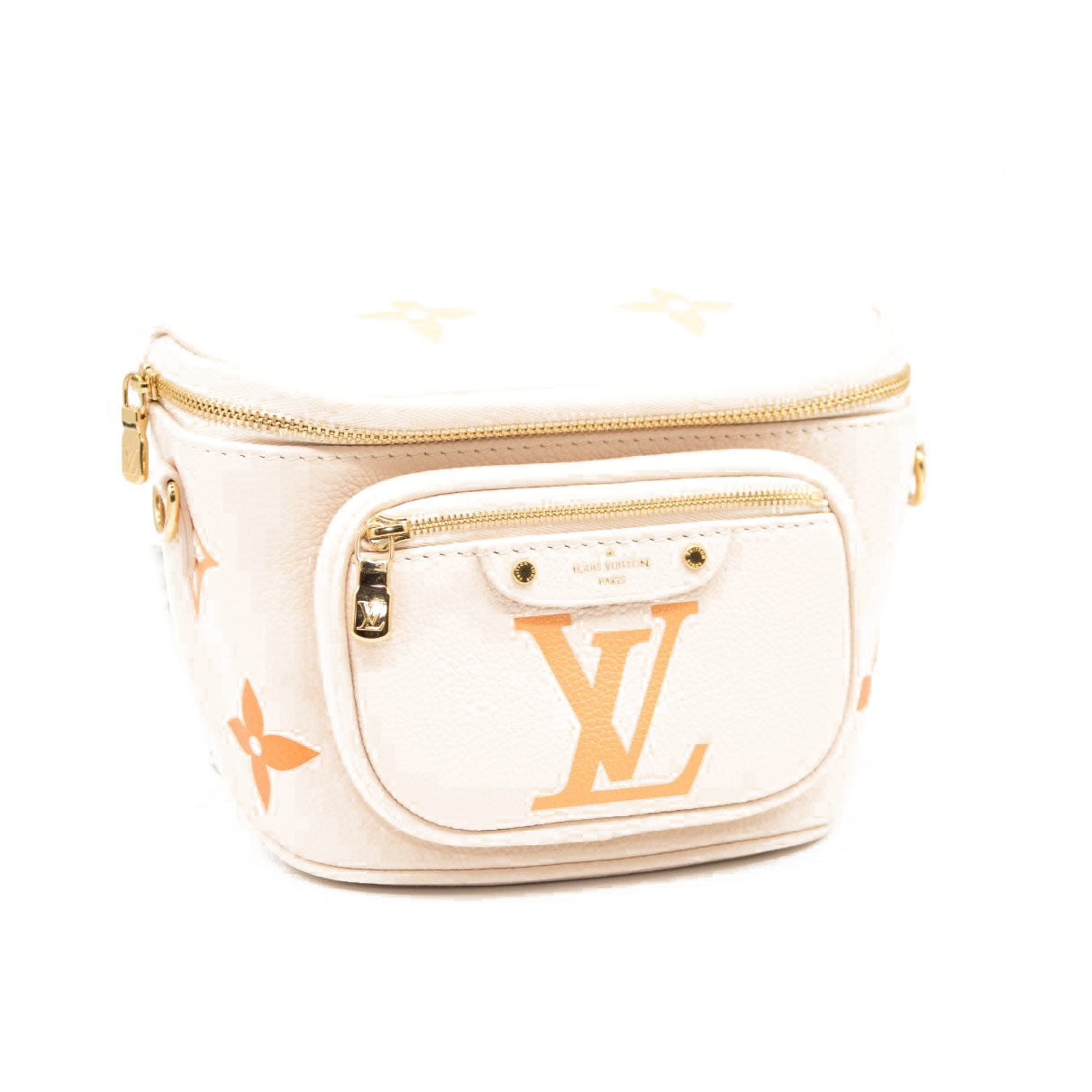 NEW Louis Vuitton Mini Bumbag Leather Natural Giant Embossed