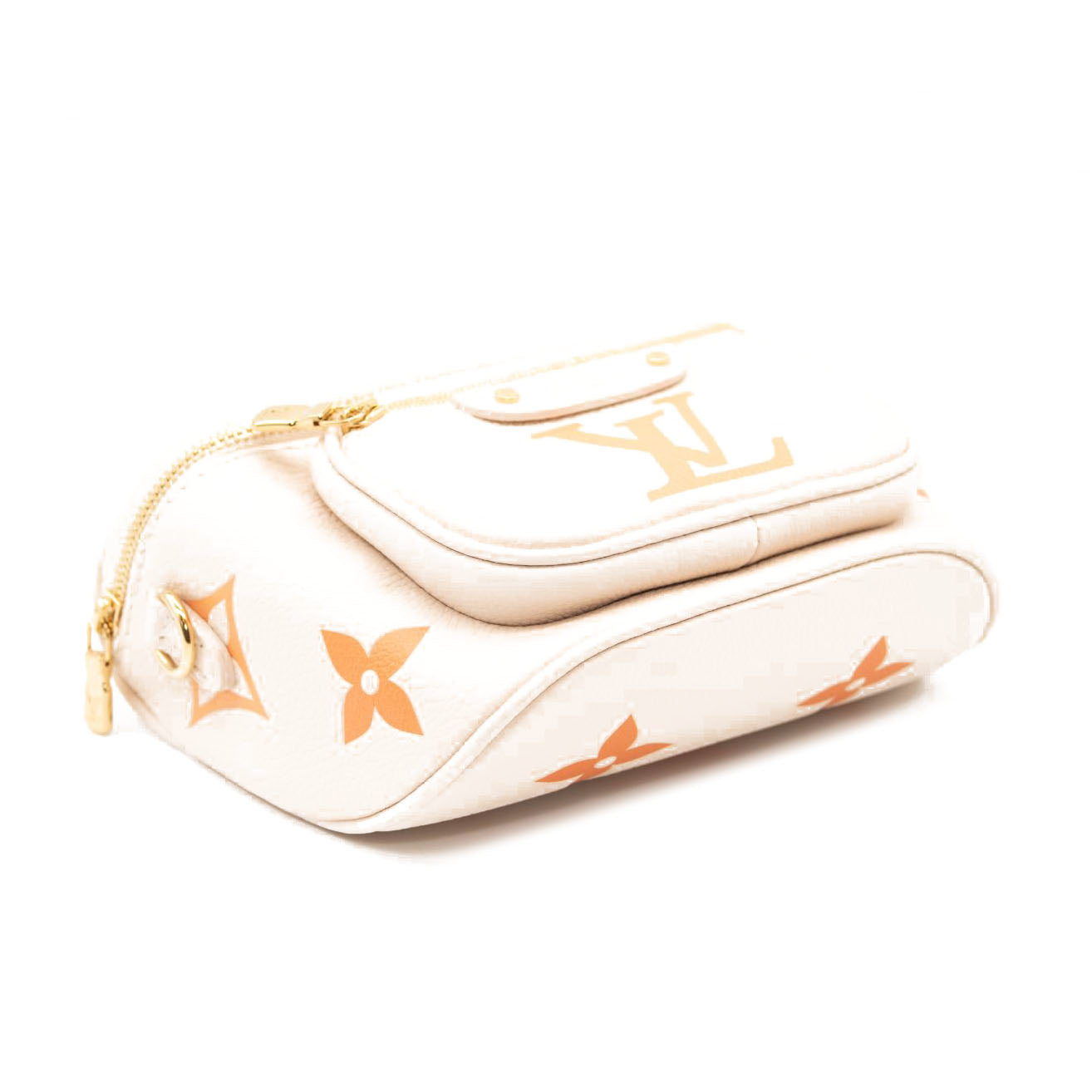 NEW Louis Vuitton Mini Bumbag Leather Natural Giant Embossed